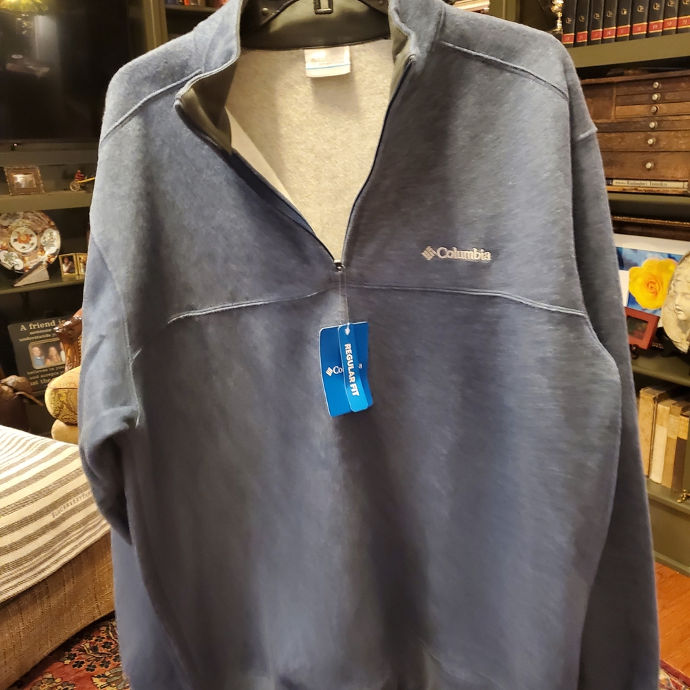 Columbia Men's Half-Zip Blue Pullover